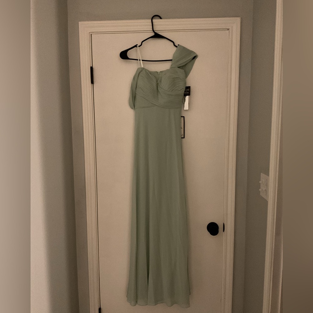 Mint floor length dress